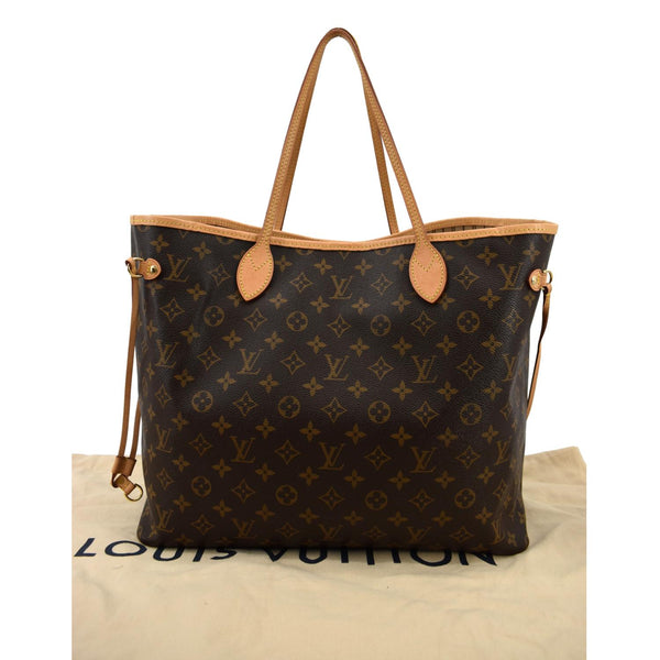 LOUIS VUITTON Neverfull GM Monogram Canvas Tote Bag Brown