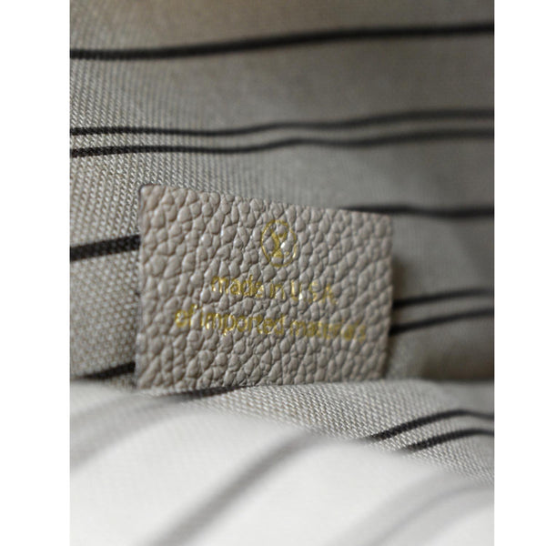 LOUIS VUITTON Metis Pochette Empreinte Leather Crossbody Bag Tourterelle