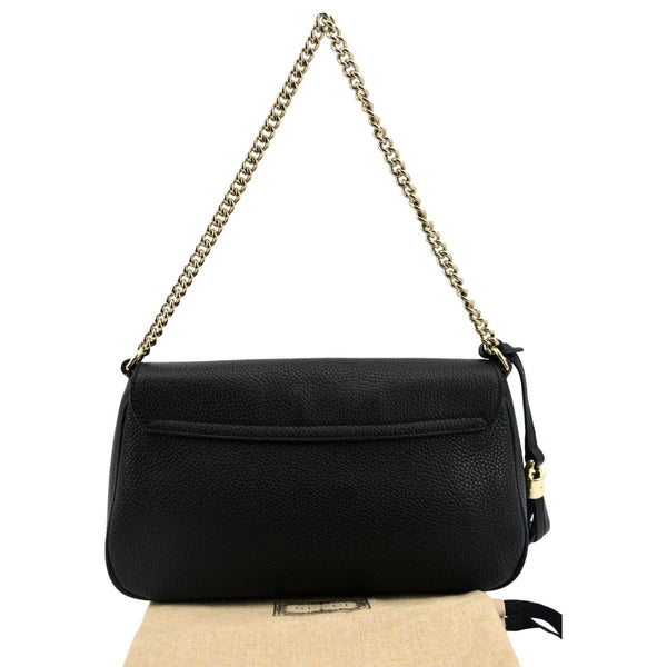 Gucci Soho GG Flap Leather Chain Shoulder Bag - Backside
