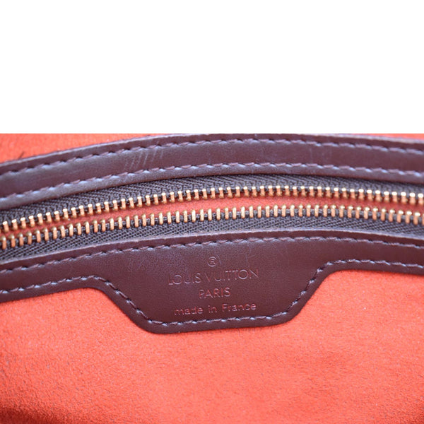 LOUIS VUITTON Sac Plat PM Damier Ebene Tote Bag Brown