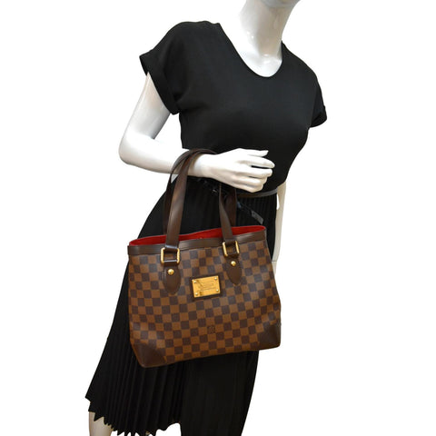 LOUIS VUITTON Hampstead PM Damier Ebene Shoulder Bag Brown
