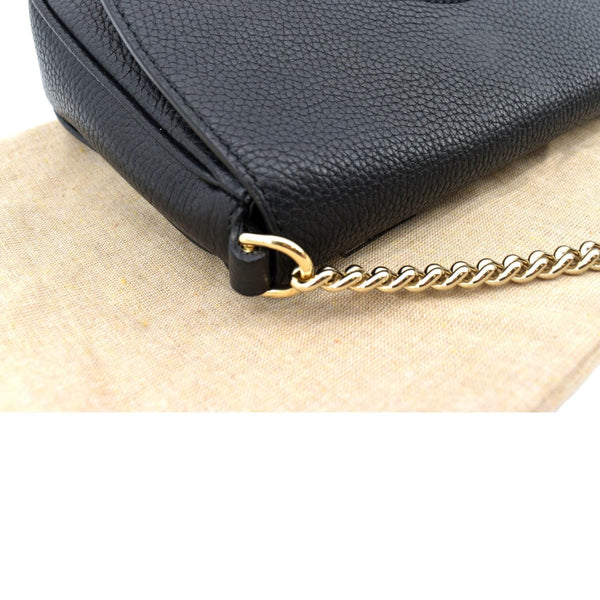 Gucci Soho GG Flap Leather Chain Shoulder Bag - Right Top