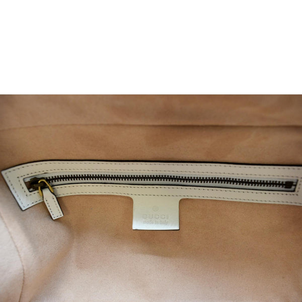 GUCCI Marmont Small Matelasse Leather Top Handle Shoulder Bag White 498100 - Hot Deals
