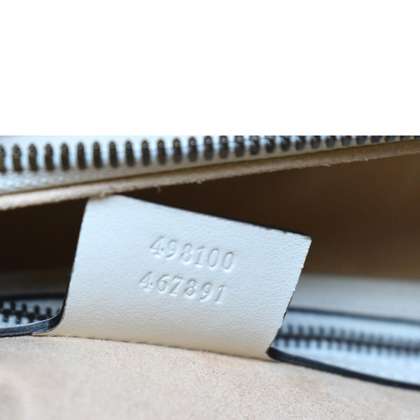 GUCCI Marmont Small Matelasse Leather Top Handle Shoulder Bag White 498100 - Hot Deals