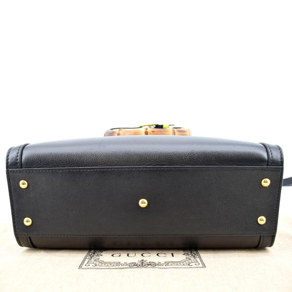GUCCI Bamboo Diana Small Leather Tote Bag Black 660195