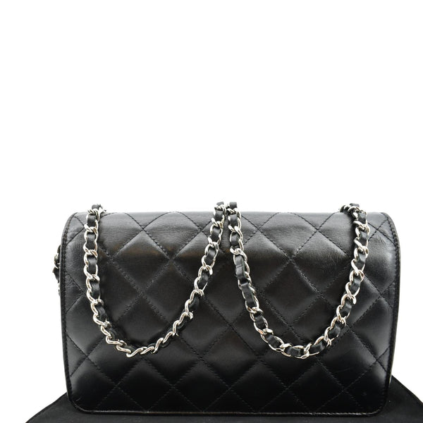 CHANEL Cambon Ligne Quilted Leather WOC Clutch Bag Black- Sold