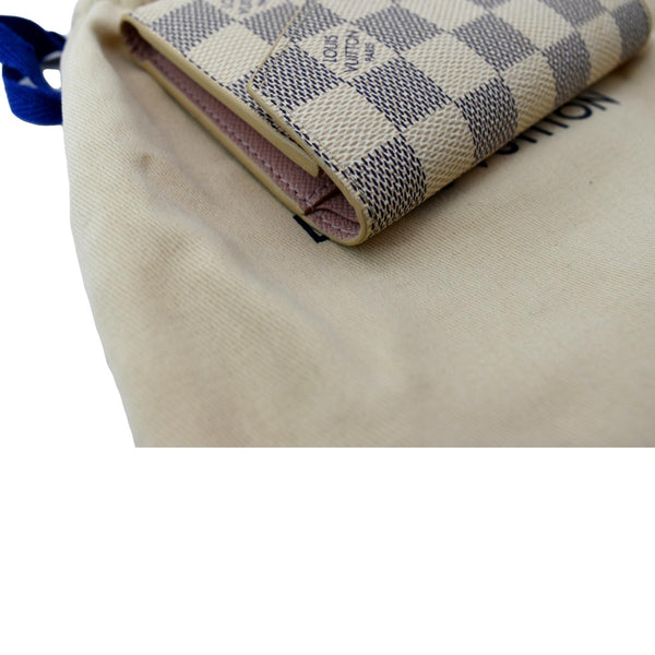 LOUIS VUITTON Victorine Damier Azur Wallet White