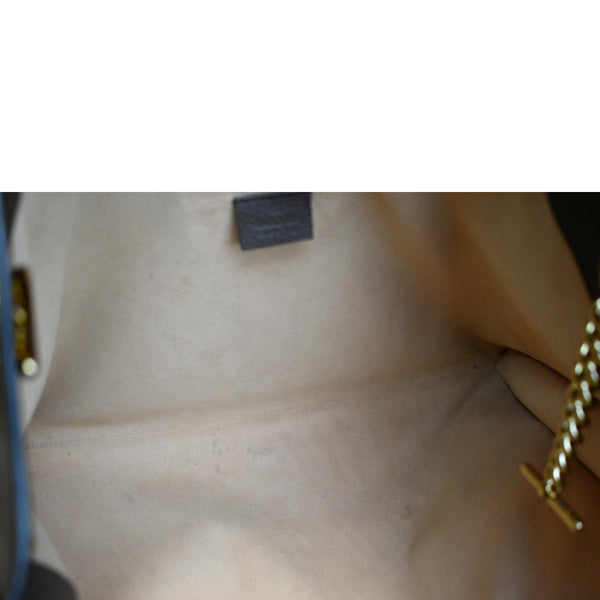 GUCCI Rajah Large Leather Tote Shoulder Bag Beige 537219