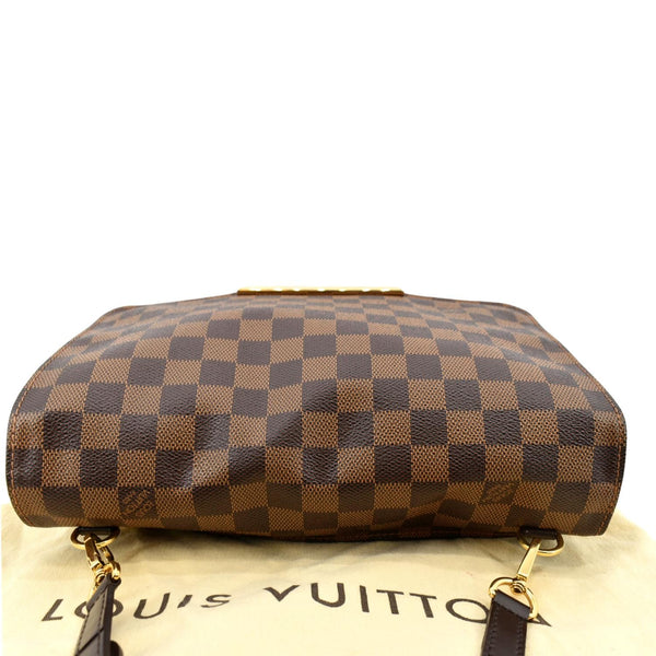 LOUIS VUITTON Hoxton GM Damier Ebene Crossbody Bag Brown