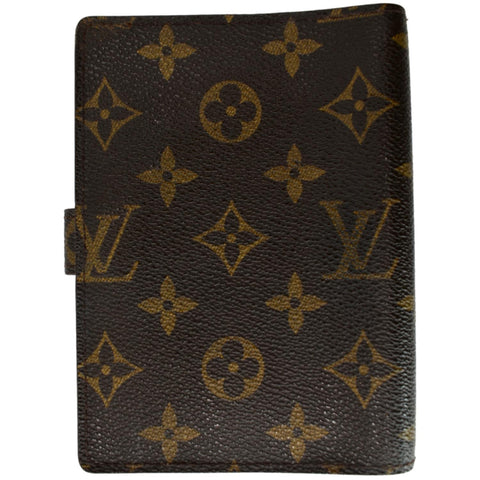 LOUIS VUITTON Agenda PM Monogram Canvas Planner Cover Brown