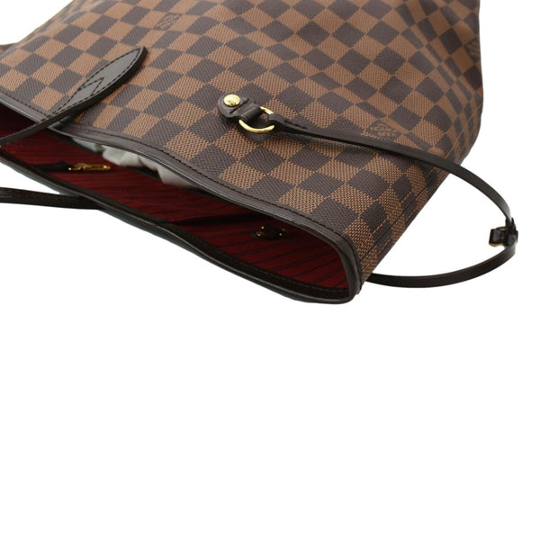 LOUIS VUITTON Neverfull GM Damier Ebene Tote Shoulder Bag Brown