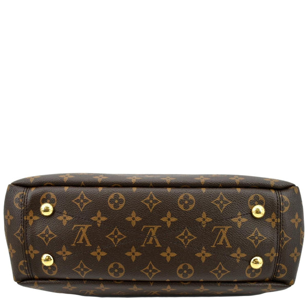 LOUIS VUITTON Pallas Shopper Chain Monogram Canvas Shoulder Bag Brown