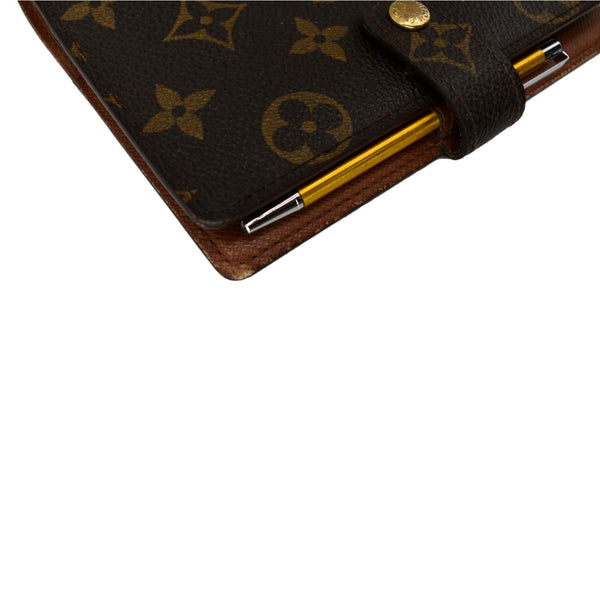 LOUIS VUITTON Agenda PM Monogram Canvas Planner Cover Brown