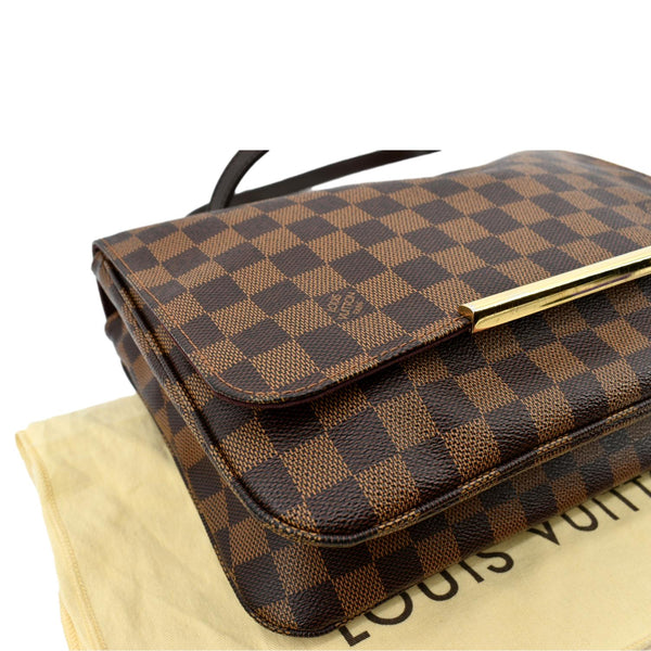 LOUIS VUITTON Hoxton GM Damier Ebene Crossbody Bag Brown
