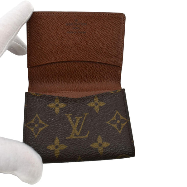 Louis Vuitton Monogram Canvas Card Holder Small Wallet - Open