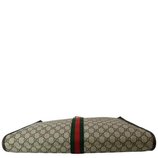 GUCCI Rajah Large Leather Tote Shoulder Bag Beige 537219