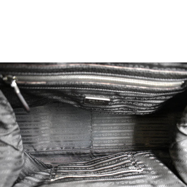 Prada Gradient Antik Frame Leather Satchel Bag - Inside