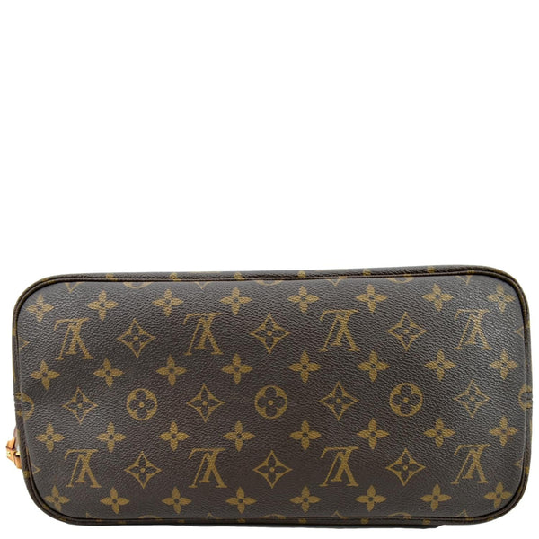 LOUIS VUITTON Neverfull MM Monogram Canvas Tote Bag Brown