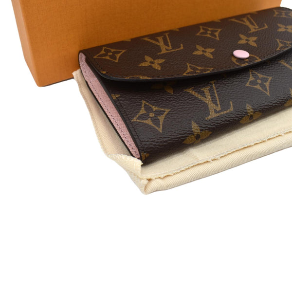 Louis Vuitton Emilie Monogram Wallet Rose Ballerine - Bottom Left