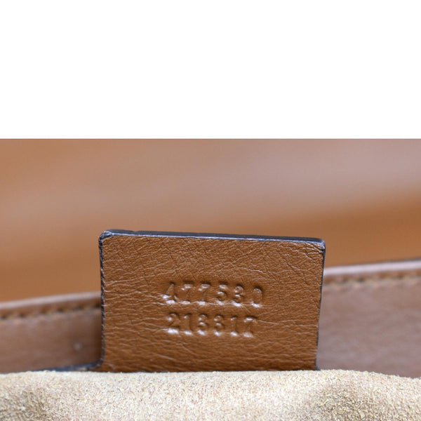 GUCCI Padlock Medium GG Supreme Canvas Shoulder Bag Brown 477530