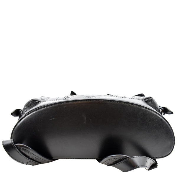 Gucci GG Embossed Leather Backpack in Black Color - Bottom