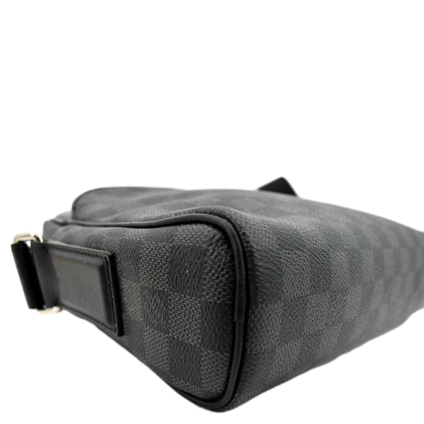 LOUIS VUITTON Dayton Reporter PM Damier Graphite Shoulder Bag Black