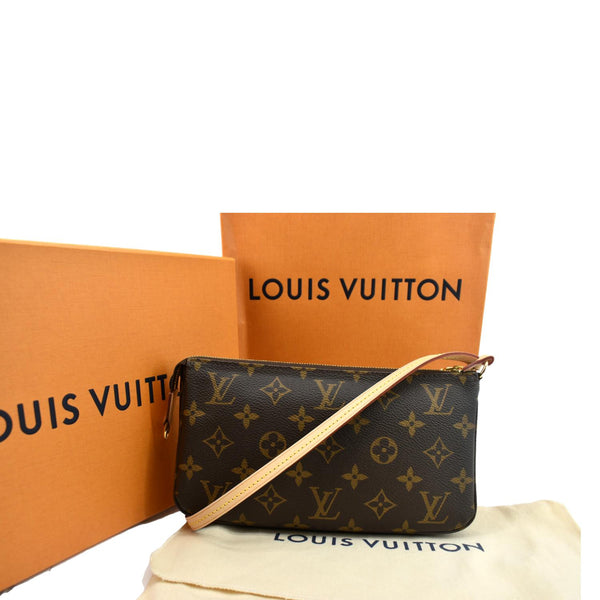 LOUIS VUITTON Pochette Accessoires Monogram Canvas Pouch Bag Brown