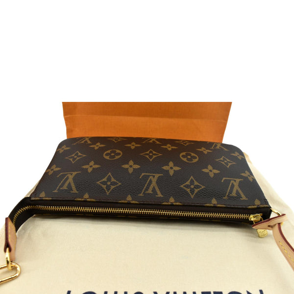 LOUIS VUITTON Pochette Accessoires Monogram Canvas Pouch Bag Brown