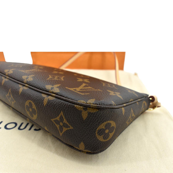 LOUIS VUITTON Pochette Accessoires Monogram Canvas Pouch Bag Brown