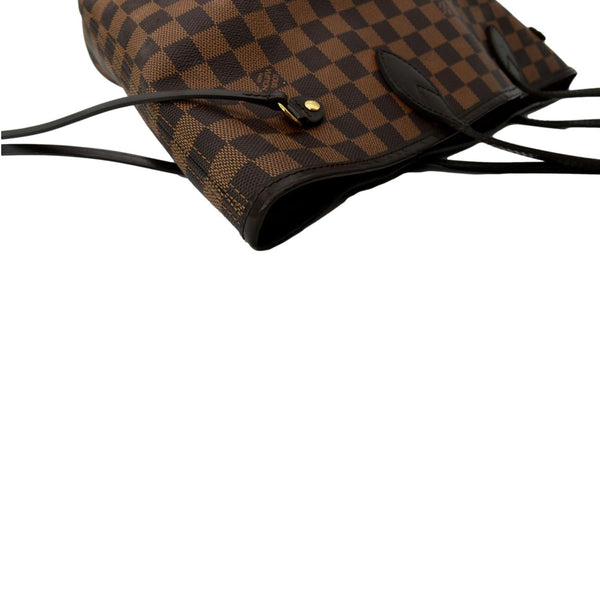 LOUIS VUITTON Neverfull MM Damier Ebene Tote Bag Brown