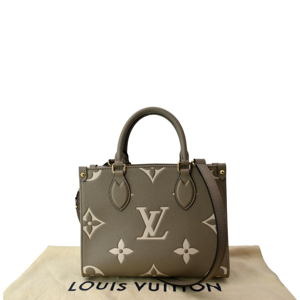LOUIS VUITTON Onthego PM Bicolor Monogram Empreinte Shoulder Bag Cream - Hot Deals