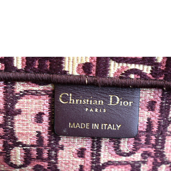 Christian Dior Book Oblique Embroidered Canvas Tote Bag - Made In Italy