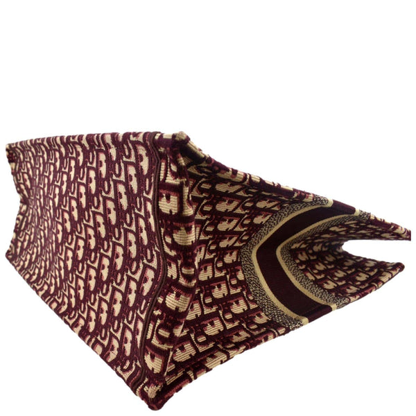 Christian Dior Book Oblique Embroidered Canvas Tote Bag - Bottom Right