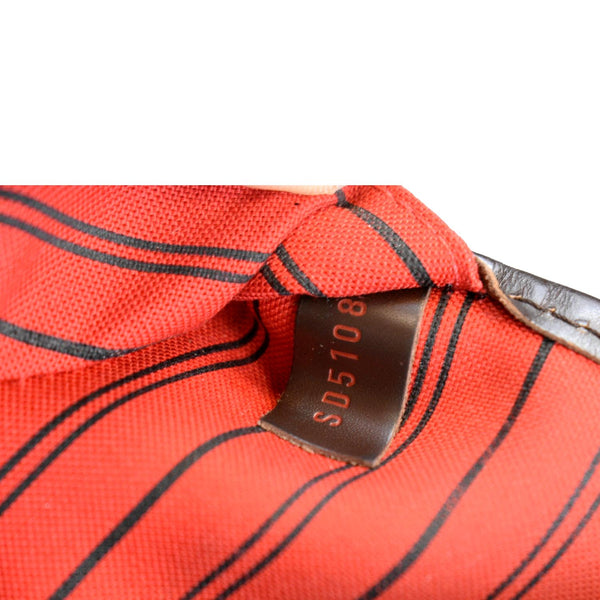 LOUIS VUITTON Neverfull MM Damier Ebene Tote Bag Brown