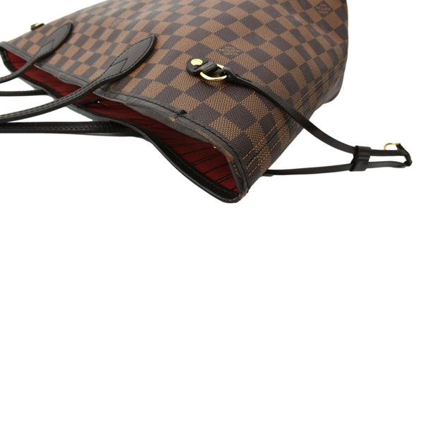 LOUIS VUITTON Neverfull MM Damier Ebene Tote Bag Brown