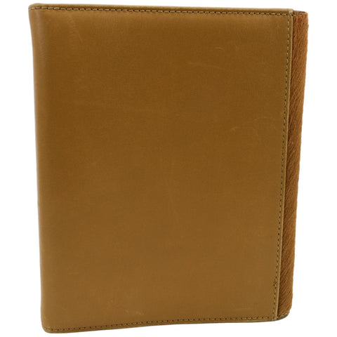 VERSACE Cowhide Leather Mens Wallet Brown