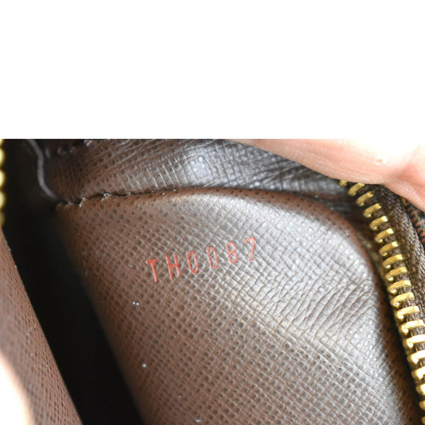 LOUIS VUITTON Danube PM Slim Damier Ebene Crossbody Bag Brown