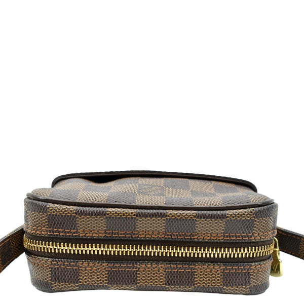 LOUIS VUITTON Danube PM Slim Damier Ebene Crossbody Bag Brown