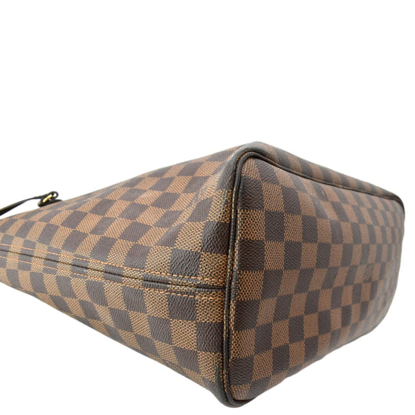 LOUIS VUITTON Neverfull MM Damier Ebene Tote Bag Brown