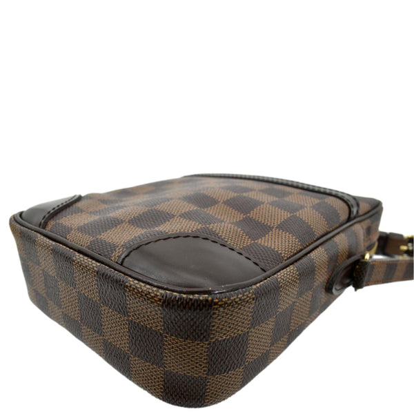 LOUIS VUITTON Danube PM Slim Damier Ebene Crossbody Bag Brown