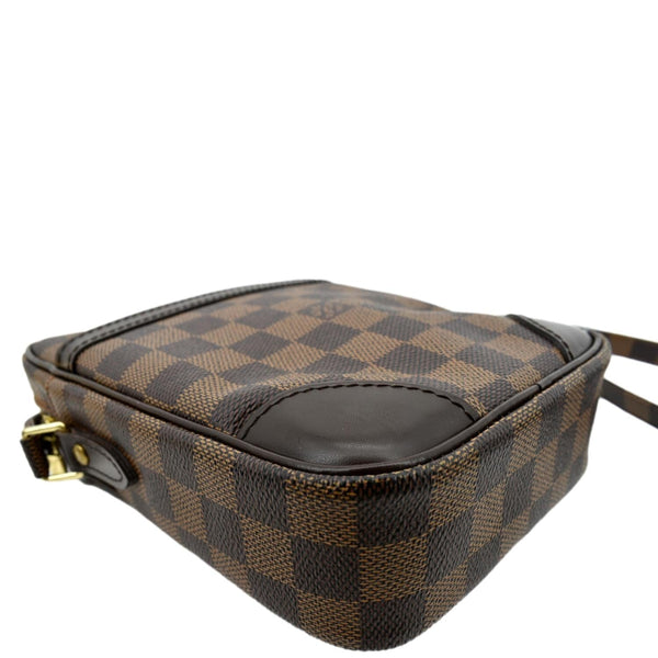 LOUIS VUITTON Danube PM Slim Damier Ebene Crossbody Bag Brown