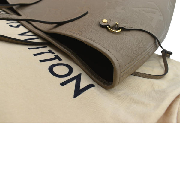Louis Vuitton Neverfull MM Monogram Leather Tote Bag - Top Left