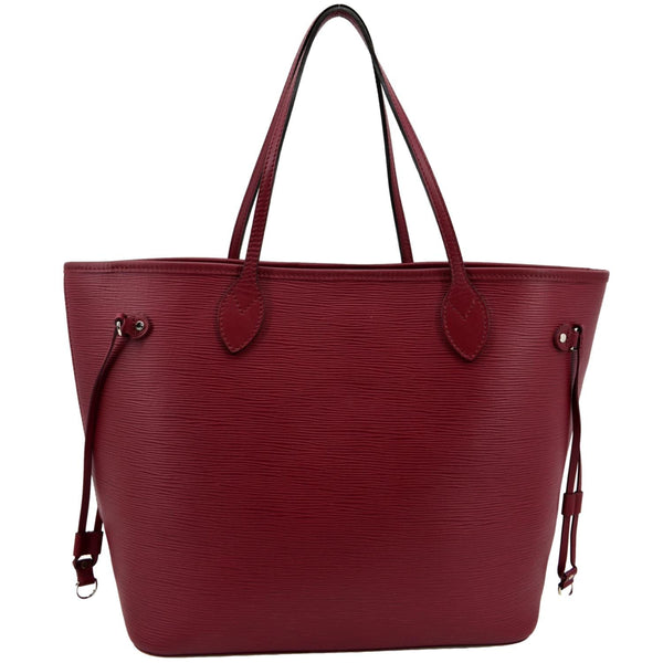 LOUIS VUITTON Neverfull MM Epi Leather Tote Shoulder Bag Maroon