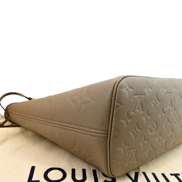 Louis Vuitton Neverfull MM Monogram Leather Tote Bag - Bottom Left