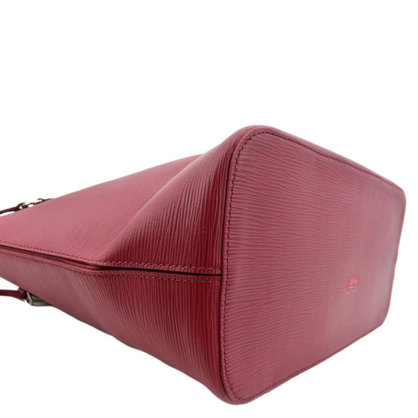 LOUIS VUITTON Neverfull MM Epi Leather Tote Shoulder Bag Maroon