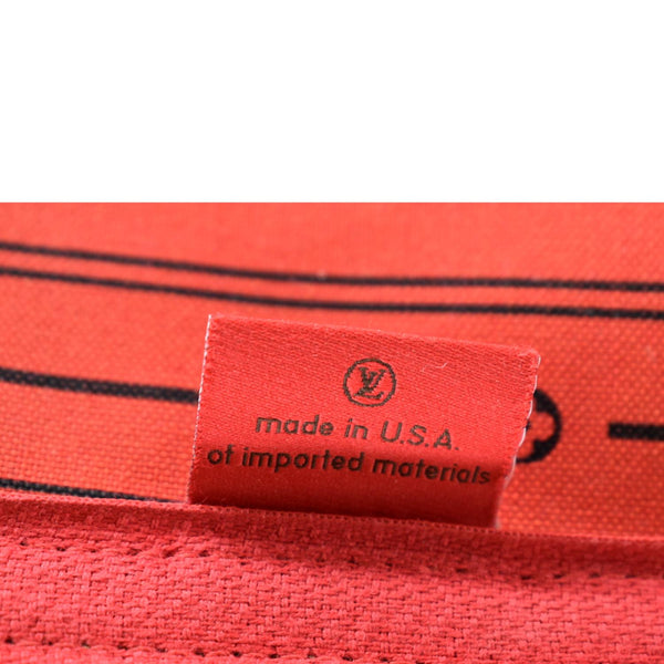 LOUIS VUITTON Neverfull MM Damier Ebene Tote Bag Brown