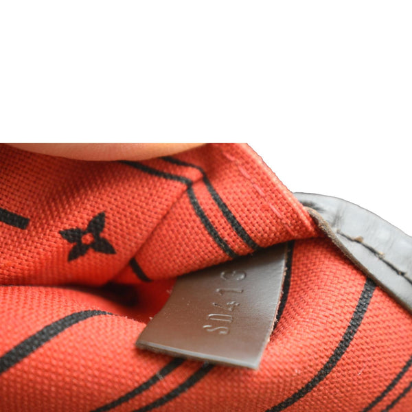 LOUIS VUITTON Neverfull MM Damier Ebene Tote Bag Brown