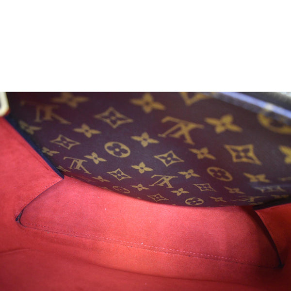 Louis Vuitton Flower Monogram Canvas Tote Shoulder Bag - Inside