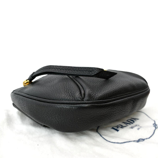 PRADA Vitello Daino Leather Belt Bag Black