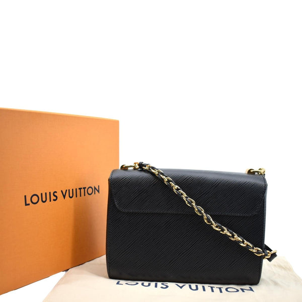 LOUIS VUITTON Twist Epi Leather Crossbody Bag Black